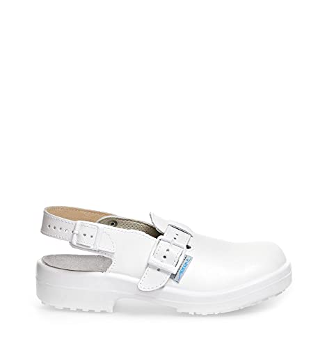 ABEBA 1000-40 Sicherheitsschuh - Arbeitsclog - Classic - Genarbtes Leder und Mikrofaser - Antistatisch - Größe: 40 - Farbe: Weiß ABEBA 1000-40 Sicherheitsschuh - Arbeitsclog - Classic - Genarbtes Leder und Mikrofaser - Antistatisch - Größe: 40 - Farbe: Weiß von Abeba