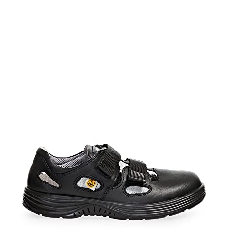 ABEBA 156543 7131036 S1 ESD Sandale, PU-Sohle, Schwarz, 43 Größe von Abeba