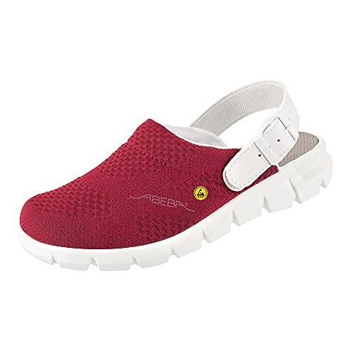 ABEBA 37327 DYNAMIC ESD Verstopfen, OB, A, E, FO, SRC, Burgund, Größe 43 von Abeba