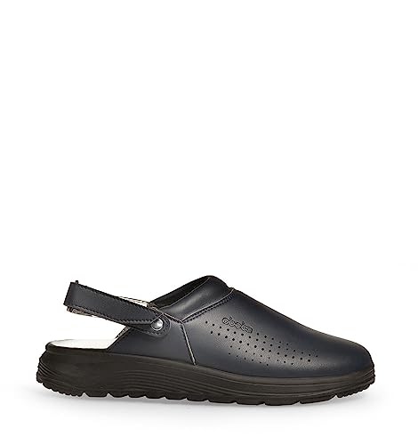ABEBA 845018 - Unisex Schuhe - ACTIVE Clog SRC - Perforiertes Design - EU 41 - Dunkelblau - Futtermaterial: Stoff - Mit Klettverschluss ABEBA 845018 - Unisex Schuhe - ACTIVE Clog SRC - Perforiertes Design - EU 41 - Dunkelblau - Futtermaterial: Stoff - Mit Klettverschluss von Abeba