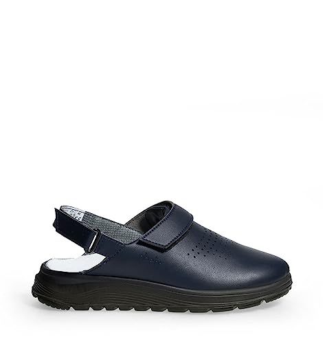 ABEBA 845020 - Unisex Schuhe - ACTIVE Clog SRC - Perforiertes Design - EU 36 - Dunkelblau - Futtermaterial: Stoff - Mit Klettverschluss ABEBA 845020 - Unisex Schuhe - ACTIVE Clog SRC - Perforiertes Design - EU 36 - Dunkelblau - Futtermaterial: Stoff - Mit Klettverschluss von Abeba