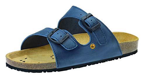 Abeba Clog 4086 - Nature Velours blau mit Korkfußbett, ESD Abeba Clog 4086 - Nature Velours blau mit Korkfußbett, ESD von Abeba