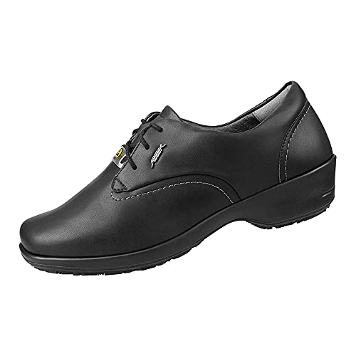 Abeba Schnürhalbschuh 300219 - Service Mikrofaser in Lederoptik, schwarz zertifiziert, 40 von Abeba