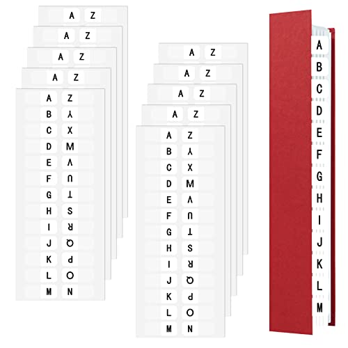 260 Stück Index Tabs Selbstklebende Register A-Z Alphabetische Registerregister, Transparente Register Tabs Aufkleber für Ordner Notebook Datei 260 Stück Index Tabs Selbstklebende Register A-Z Alphabetische Registerregister, Transparente Register Tabs Aufkleber für Ordner Notebook Datei von Abeillo
