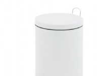 Pedalspand EKO hvid 3L - Stålspand med plast inderspand, 26x17cm, ekskl. spandeposer von Abena