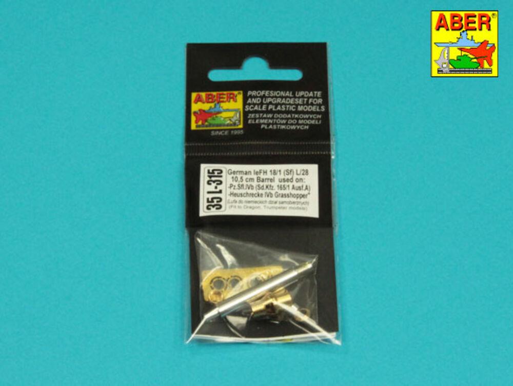 Germ. 10,5 cm L/28 Barrel for Pz.Sfl.IVb or Heuschrecke Ivb Germ. 10,5 cm L/28 Barrel for Pz.Sfl.IVb or Heuschrecke Ivb von Aber