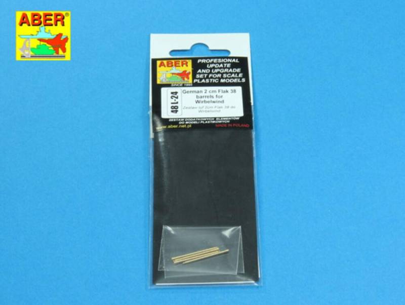 German 2 cm Flak 38 barrels for Wirbelwind von Aber