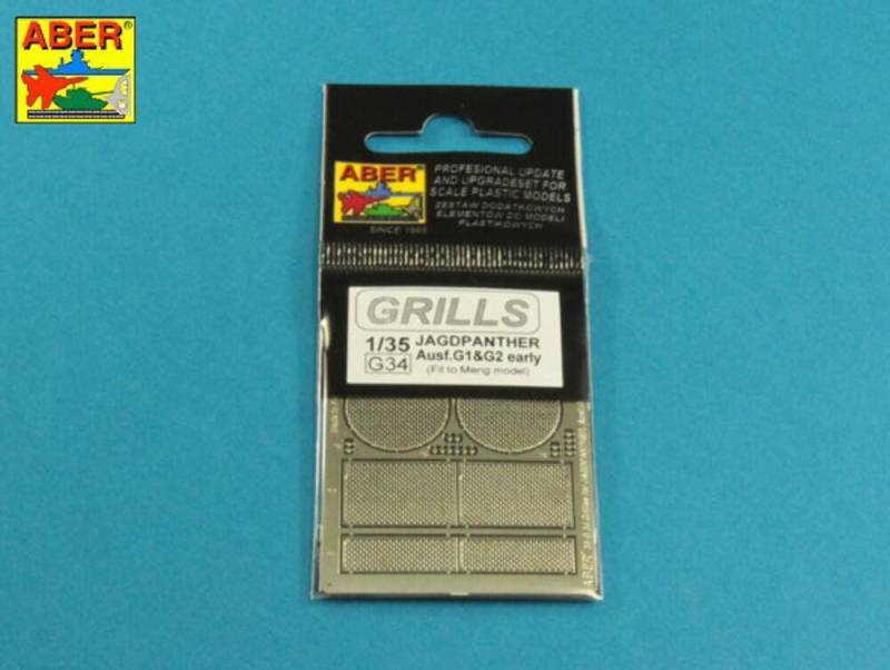 Grilles for Jagdpanther Ausf.G1 early (Meng) von Aber