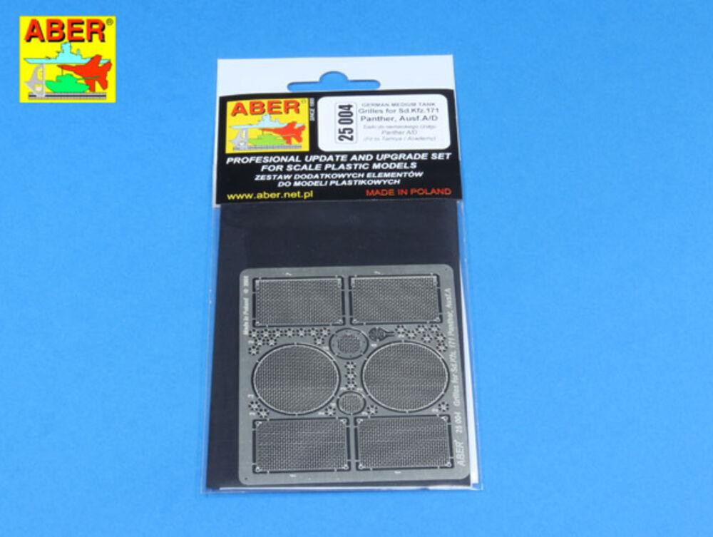 Grilles for Panther, Ausf.A/D Grilles for Panther, Ausf.A/D von Aber