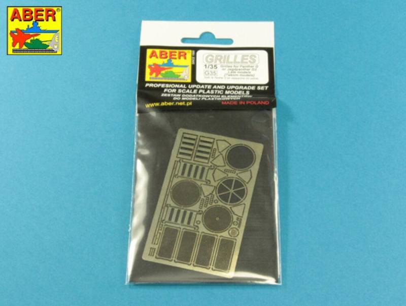 Grilles for Panther, Ausf.G & Jagdpnther, Ausf.G2-late models (Takom) von Aber