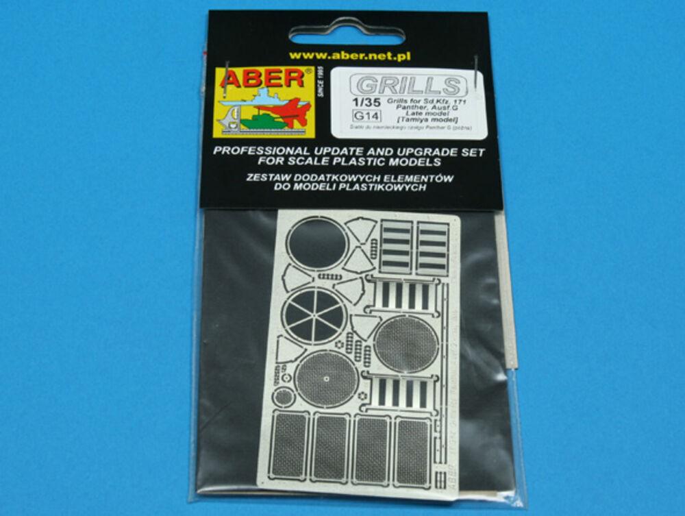 Grills for Sd.Kfz.171 Panther, Ausf.G late model Grills for Sd.Kfz.171 Panther, Ausf.G late model von Aber