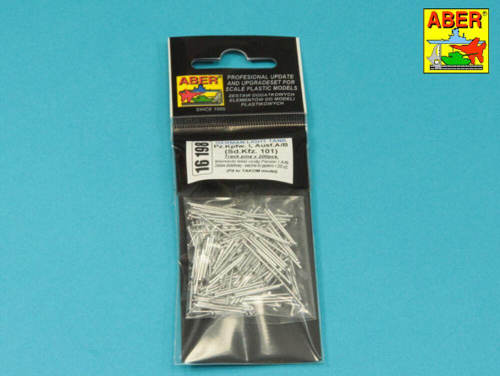 Pz.Kpfw.I Ausf. A/B -track link pins x 200 pcs. Pz.Kpfw.I Ausf. A/B -track link pins x 200 pcs. von Aber