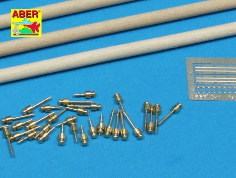 Telegraph-double pillar set for 4 cross bar with 8 insulators von Aber