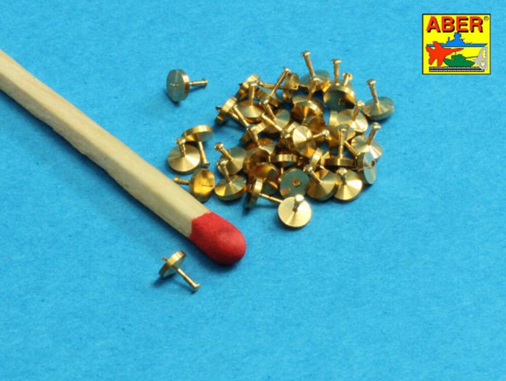 Turned rivets 0,9 x1,3 x 0,5mm 40 pcs. Turned rivets 0,9 x1,3 x 0,5mm 40 pcs. von Aber