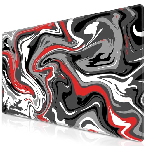 Abetcabe Gaming Mauspad XL, Mousepad 800 x 300mm, Fluid Art Mauspad groß Vernähte Kanten WassXerdicht Anti-Rutsch für PC, Laptop Verbessert Präzision und Geschwindigkei Abetcabe Gaming Mauspad XL, Mousepad 800 x 300mm, Fluid Art Mauspad groß Vernähte Kanten WassXerdicht Anti-Rutsch für PC, Laptop Verbessert Präzision und Geschwindigkei von Abetcabe