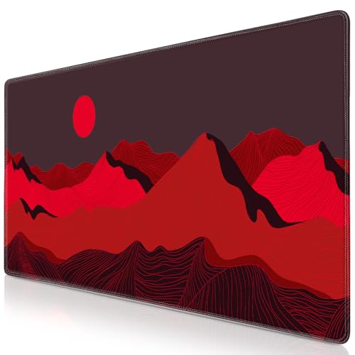 Abetcabe Gaming Mauspad XXL, Mousepad 900 x 400mm, Artistic Berg Mauspad groß Vernähte Kanten WassXerdicht Anti-Rutsch für PC, Laptop Verbessert Präzision und Geschwindigkei Abetcabe Gaming Mauspad XXL, Mousepad 900 x 400mm, Artistic Berg Mauspad groß Vernähte Kanten WassXerdicht Anti-Rutsch für PC, Laptop Verbessert Präzision und Geschwindigkei von Abetcabe