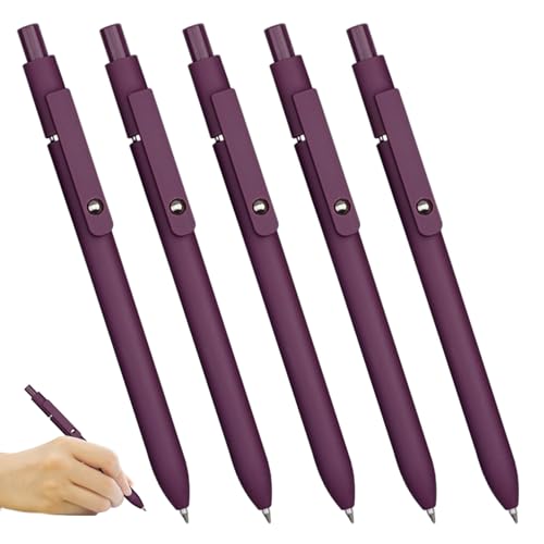 Abibiocy 5pcs Ballpoint Stifte Retro Purple Fine Point Retractable Roller Kugelstifte Schwarz Tinte Glattes Schreiben zum Schreiben von Tagebuchstallschuppen Abibiocy 5pcs Ballpoint Stifte Retro Purple Fine Point Retractable Roller Kugelstifte Schwarz Tinte Glattes Schreiben zum Schreiben von Tagebuchstallschuppen von Abibiocy