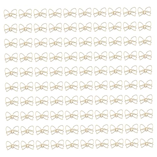 Niedliche Papierklammern, 100pcs Bowknot Form Goldpapierklammern, Metallpapierpapier Clips, Bow -Lesezeichenpapierklammern für Schulbürovorräte Süßes Niedliche Papierklammern, 100pcs Bowknot Form Goldpapierklammern, Metallpapierpapier Clips, Bow -Lesezeichenpapierklammern für Schulbürovorräte Süßes von Abibiocy