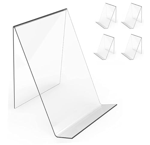 Abiyou Buchständer aus Acryl, 10PCS Buchaufsteller Acryl, Äcrylbuchstützen, Äcryl Buchständer Transparent, Transparente Buchstützen, für Präsentieren von Büchern, Notizblöcken, Fotoalben, Schule Büro Abiyou Buchständer aus Acryl, 10PCS Buchaufsteller Acryl, Äcrylbuchstützen, Äcryl Buchständer Transparent, Transparente Buchstützen, für Präsentieren von Büchern, Notizblöcken, Fotoalben, Schule Büro von Abiyou