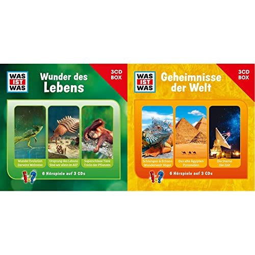 Was Ist Was 3-CD Hörspielbox Vol.10 - Wunder des Lebens & Was Ist Was 3-CD Hörspielbox Vol.3 – Geheimnisse der Welt von Abkco