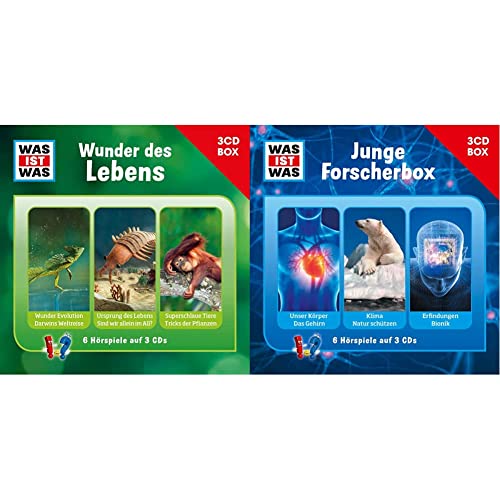 Was Ist Was 3-CD Hörspielbox Vol.10 - Wunder des Lebens & Was Ist Was 3-CD Hörspielbox Vol.4 – Junge Forscher von Abkco