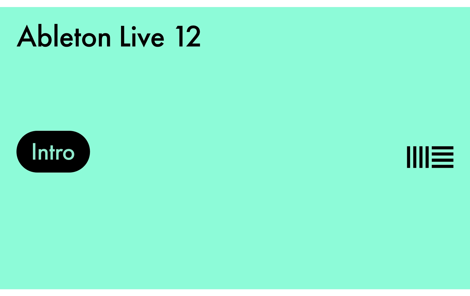 Ableton Live 12 Intro Lizenzcode von Ableton