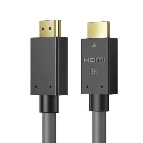 8K HDMI-Kabel 3m HDMI 2.1 zertifiziertes Kabel mit sehr hoher Geschwindigkeit 48Gbps 4K120Hz 8K60 144Hz eARC HDR10,HDCP 2.2 und 2.3 3D, kompatibel mit Apple TV 4K Roku HDTV Blu-ray PS5/4 Xbox X von Ablink