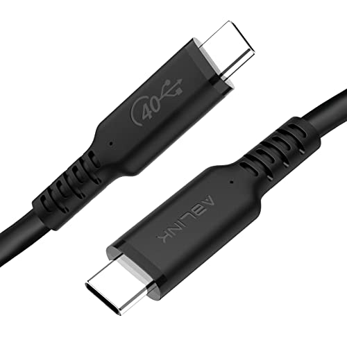 USB4 Kabel kompatibel mit 0,8 m Thunderbolt 4 Kabel [USB-IF-zertifiziert] 40 Gbps USB4 Kabel mit 100 W und 8K@30Hz 5K@60Hz oder Dual Video 4K kompatibel mit Thunderbolt 4/3 von Ablink