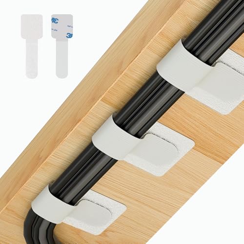 Abnii 50 Stück Kabelmanagement Schreibtisch, Kabelbinder Selbstklebend Klettband Kabel Organizer Schreibtisch Kabelhalter Kabelklemmen Kabelclips Kabelbefestigung für TV, Lichterkette, White, Small Abnii 50 Stück Kabelmanagement Schreibtisch, Kabelbinder Selbstklebend Klettband Kabel Organizer Schreibtisch Kabelhalter Kabelklemmen Kabelclips Kabelbefestigung für TV, Lichterkette, White, Small von Abnii