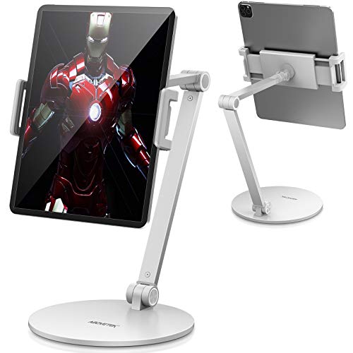 AboveTEK Verstellbarer Tablet-Ständerhalter, Flexibler Langer Armhalter mit um 360 ° Drehbarem Ständer, Kompatibel mit der 4,7-Zoll- - 13,5-Zoll-Tablet-Basisgeräteserie für Mobiltelefone von AboveTEK