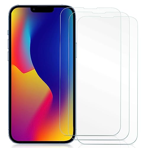 Abrity 3er-Pack, gehärtetes Glas für iPhone 14, 13, 13 Pro Max (6,1 Zoll), frei von Kratzern, 9H-Härte, HD-Displayschutzfolie, 0,33 mm ultraklar, extrem widerstandsfähig von Abrity