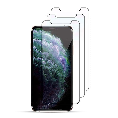 Abrity Displayschutzfolie aus gehärtetem Glas für iPhone 12 12 Pro (6.1, 3er-Pack) Kratzfrei 9H Härte HD 0,33 mm Ultra-Clear Ultra-Resistant von Abrity