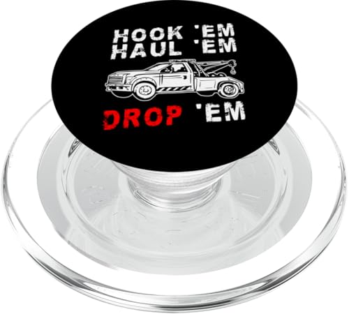 Hook Em Haul Em Drop Em Tow Truck Driver PopSockets PopGrip für MagSafe Hook Em Haul Em Drop Em Tow Truck Driver PopSockets PopGrip für MagSafe von Abschleppdienst Abschleppfahrer Design