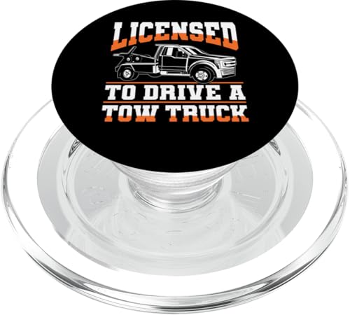 Licensed To Drive A Tow Truck Driver PopSockets PopGrip für MagSafe Licensed To Drive A Tow Truck Driver PopSockets PopGrip für MagSafe von Abschleppdienst Abschleppfahrer Design
