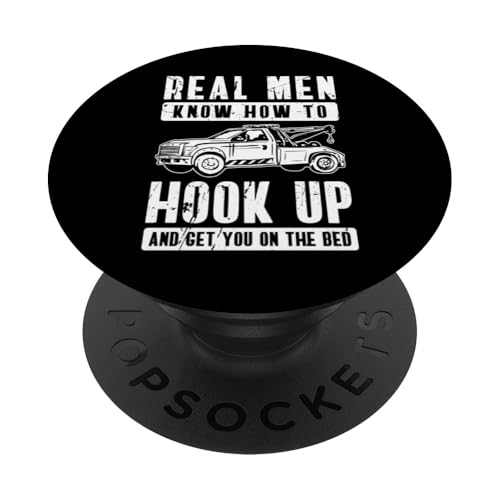 Real Men Know How To Hook Up Tow Truck Driver PopSockets Klebender PopGrip Real Men Know How To Hook Up Tow Truck Driver PopSockets Klebender PopGrip von Abschleppdienst Abschleppfahrer Design