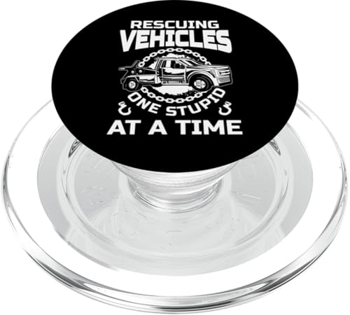 Rescuing Vehicles One Stupid At A Time Tow Truck Driver PopSockets PopGrip für MagSafe Rescuing Vehicles One Stupid At A Time Tow Truck Driver PopSockets PopGrip für MagSafe von Abschleppdienst Abschleppfahrer Design