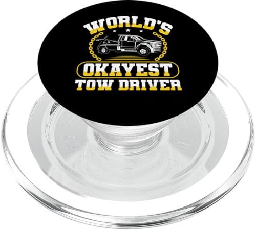 Worlds Okayest Tow Truck Driver PopSockets PopGrip für MagSafe Worlds Okayest Tow Truck Driver PopSockets PopGrip für MagSafe von Abschleppdienst Abschleppfahrer Design