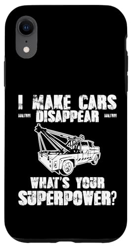 I Make Cars Disappear Tow Truck Driver Hülle für iPhone XR von Abschleppdienst Abschleppfahrer Designs