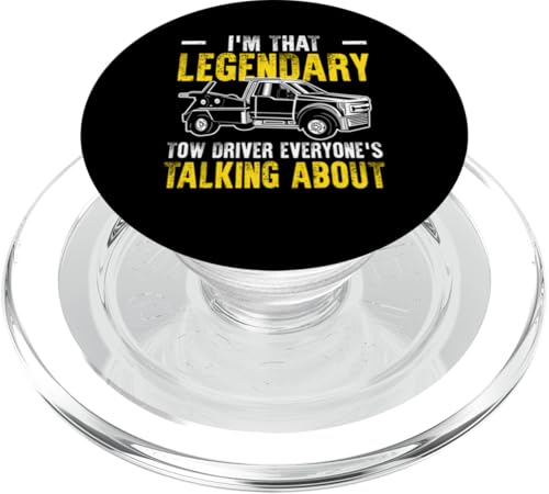 Im That Legendary Tow Truck Driver PopSockets PopGrip für MagSafe Im That Legendary Tow Truck Driver PopSockets PopGrip für MagSafe von Abschleppdienst Abschleppfahrer Designs