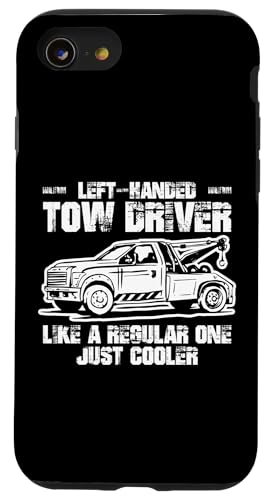 Left Handed Tow Truck Driver Definition Hülle für iPhone SE (2020) / 7 / 8 von Abschleppdienst Abschleppfahrer Designs
