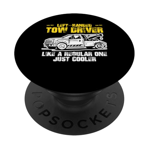 Left Handed Tow Truck Driver Definition PopSockets Klebender PopGrip Left Handed Tow Truck Driver Definition PopSockets Klebender PopGrip von Abschleppdienst Abschleppfahrer Designs