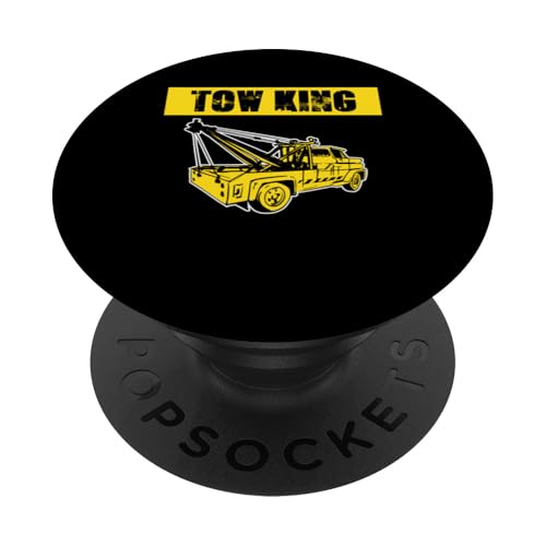 Tow King Tow Truck Driver PopSockets Klebender PopGrip von Abschleppdienst Abschleppfahrer Designs