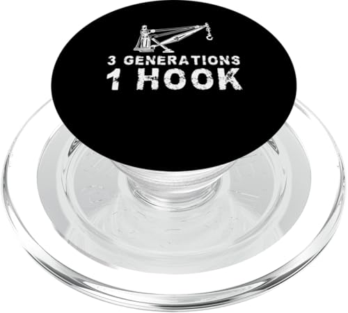 3 Generations 1 Hook Tow Truck Driver PopSockets PopGrip für MagSafe von Abschleppdienst Designs Abschleppfahrer Idee
