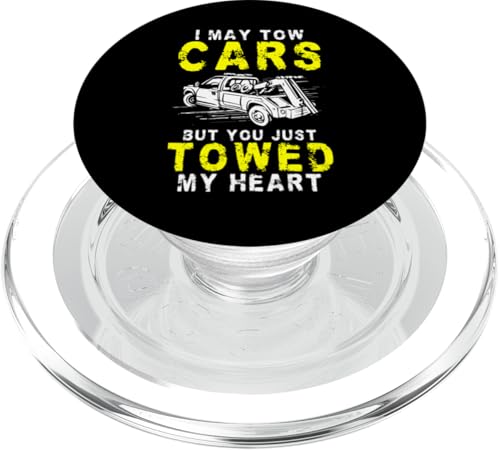 I May Tow Cars But You Just Towed My Heart Tow Truck Driver PopSockets PopGrip für MagSafe von Abschleppdienst Designs Abschleppfahrer Idee