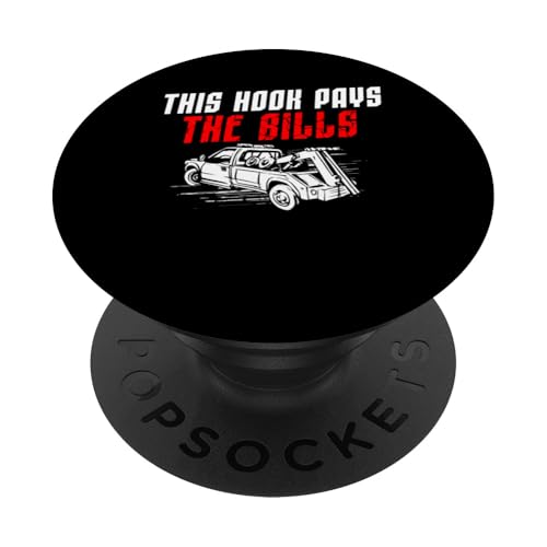 This Hook Pays The Bills Tow Truck Driver PopSockets Klebender PopGrip This Hook Pays The Bills Tow Truck Driver PopSockets Klebender PopGrip von Abschleppdienst Designs Abschleppfahrer Idee