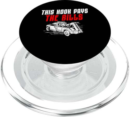 This Hook Pays The Bills Tow Truck Driver PopSockets PopGrip für MagSafe von Abschleppdienst Designs Abschleppfahrer Idee