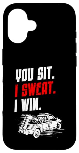 You Sit I Sweat I Win Tow Truck Driver Hülle für iPhone 16 You Sit I Sweat I Win Tow Truck Driver Hülle für iPhone 16 von Abschleppdienst Designs Abschleppfahrer Idee