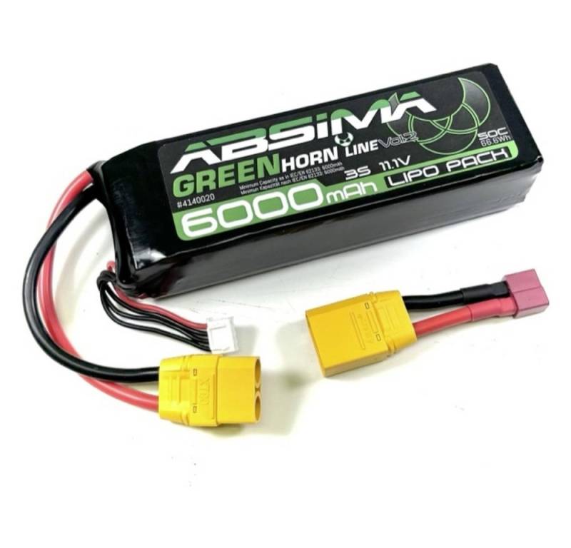 Absima Absima Modellbau-Akkupack (LiPo) 11.1 V 6000 mAh Zellen-Zahl: 3 50 C S Akku 6000 mAh (11.10 V) von Absima
