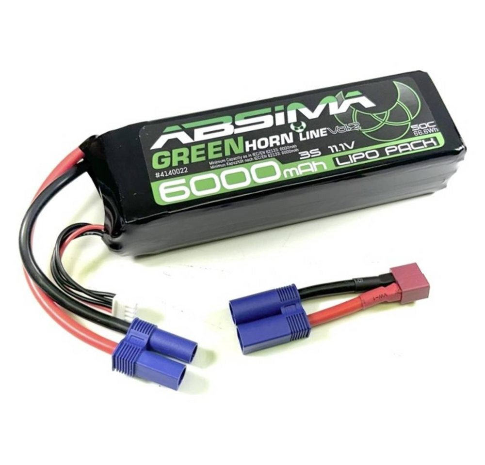 Absima GREENHORN LINEV2 3S 11.1V-50C 6000 SC LIPO AKKU Akku von Absima