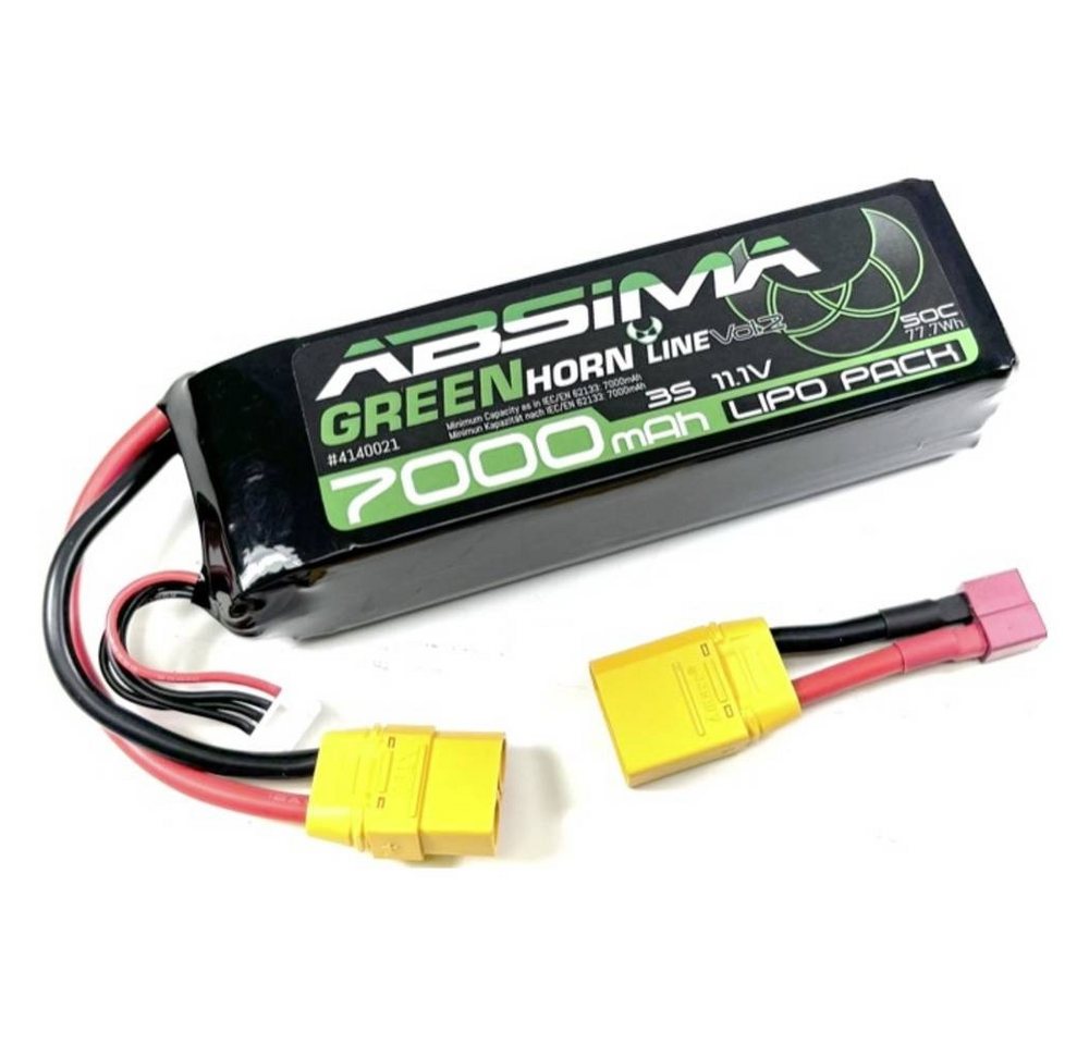 Absima GREENHORN LINEV2 3S 11.1V-50C 7000 SC LIPO AKKU Akku Absima GREENHORN LINEV2 3S 11.1V-50C 7000 SC LIPO AKKU Akku von Absima